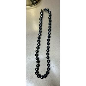 Talbots beaded necklace. Blueish Black Color. Great Condition. 16 inches